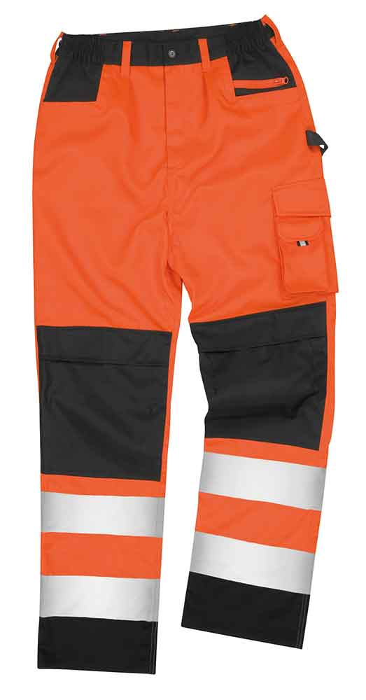 60-50-405-0-00-03-059-sicherheits-cargo-arbeitshose-reflektierend-orange-vorne-8f781f Sicherheits-Cargo-Arbeitshose - Reflektierend - 2 Farben