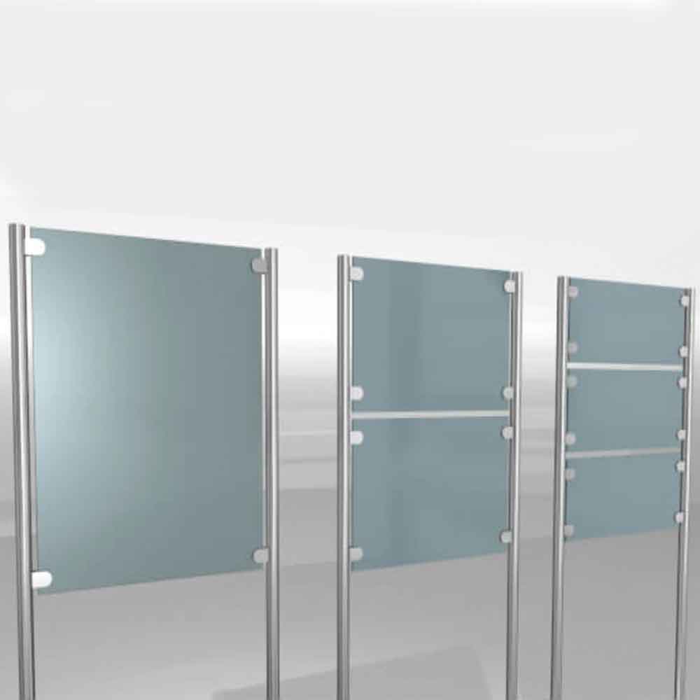 MyTube Edelstahl-Rundrohrsystem - für Schilder zum Aufschrauben und Einbetonieren - in 8 Ausführungen MyTube Edelstahl-Rundrohrsystem - für Schilder zum Aufschrauben und Einbetonieren - in 8 Ausführungen