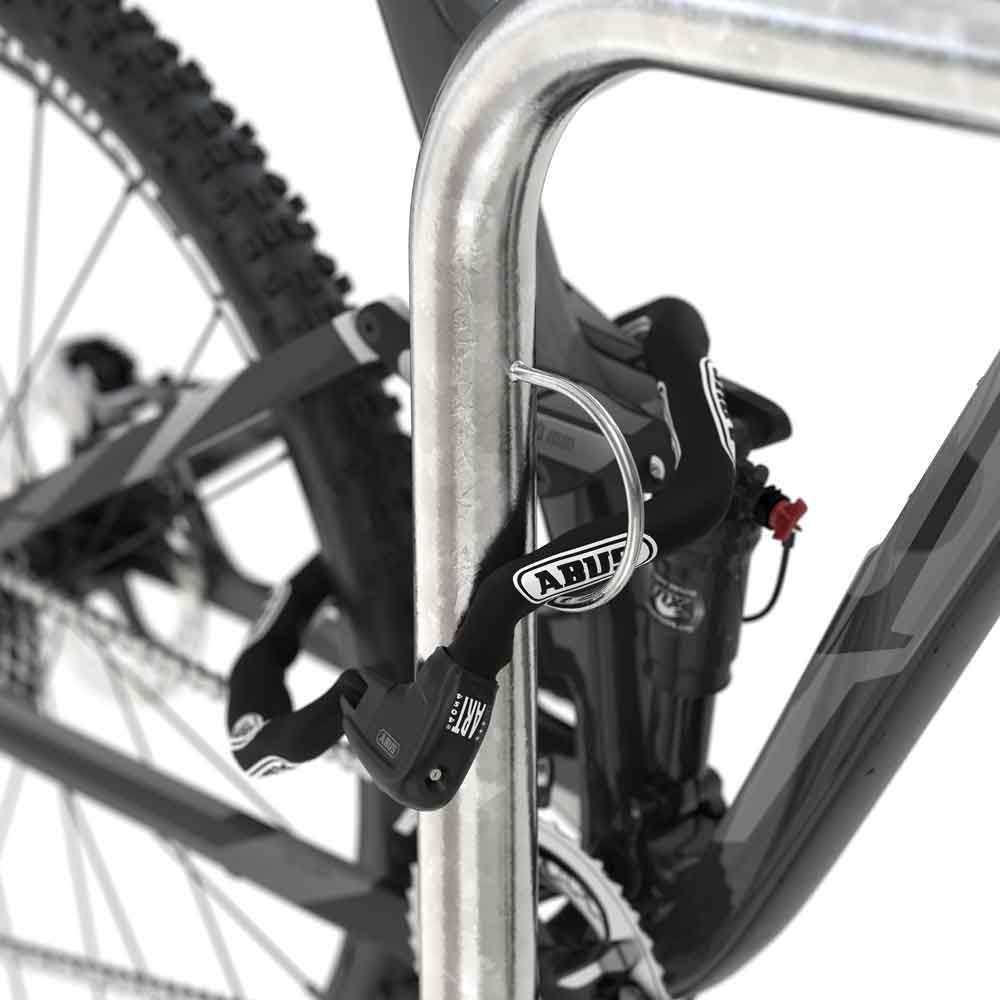 Fahrrad-Anlehnbügel Trust 21 - Größe M - 2 Anlehnplätze - zum Aufdübeln Fahrrad-Anlehnbügel Trust 21 - Größe M - 2 Anlehnplätze - zum Aufdübeln