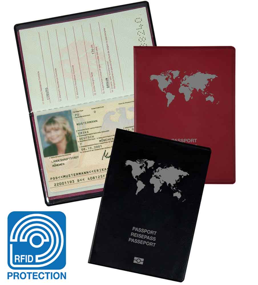 RFID-Schutzhülle - für EU-Reisepass - Schutz vor Datenmissbrauch