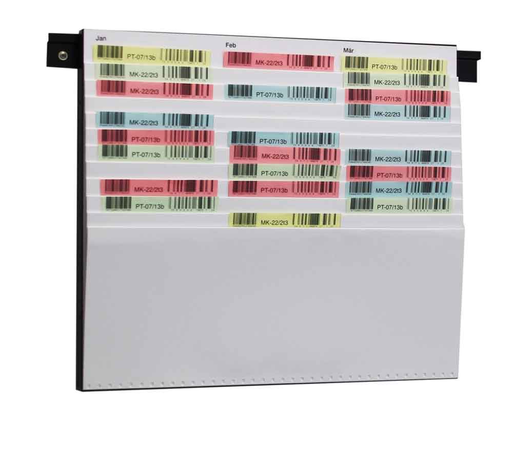 20-20-415-0-04-01-002-beleg-planungstafel-fuer-din-a4-a5-11-faecher-weiss-a16943 Flexiplan-Beleg-Planungstafel - für Belege DIN A4 quer / DIN A5 hoch - B 500 x H 440 mm