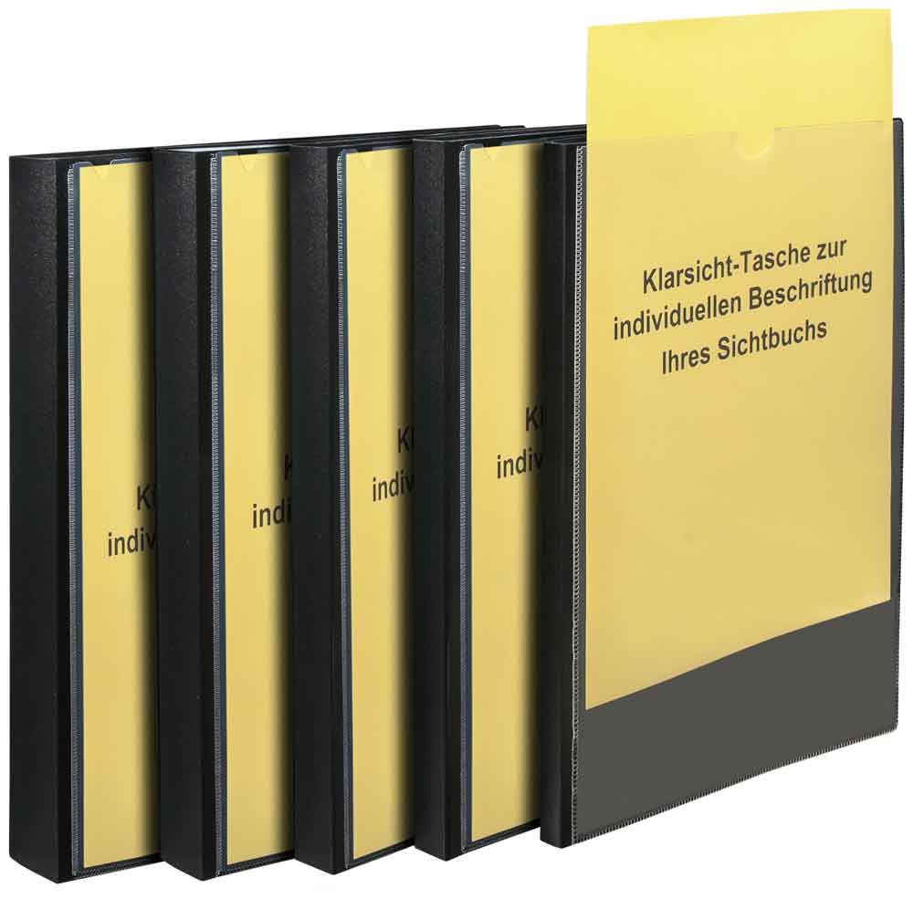 Sichtbuch und Präsentationsmappe - verschiedene Rückenbreiten Sichtbuch und Präsentationsmappe - verschiedene Rückenbreiten