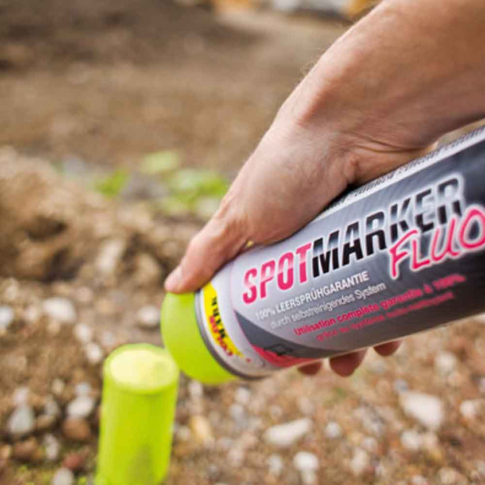 Markierungsfarbe Fluo für die professionelle präzise Wand- und Bodenmarkierung Markierungsfarbe Fluo für die professionelle präzise Wand- und Bodenmarkierung
