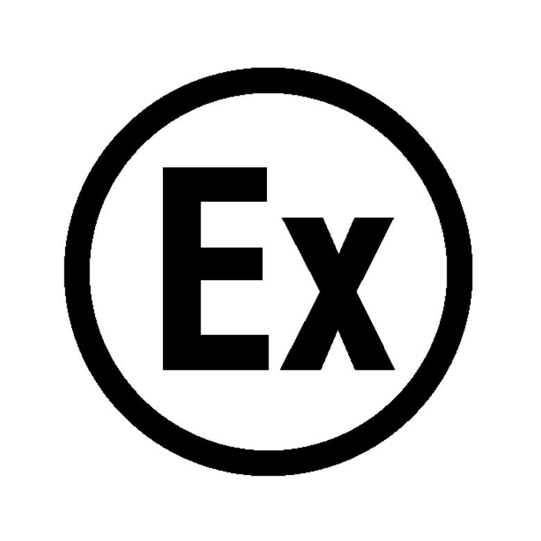 Etiketten - Kennzeichnung elektrische Betriebsmittel - Ex (Explosionsgeschützt / rund)