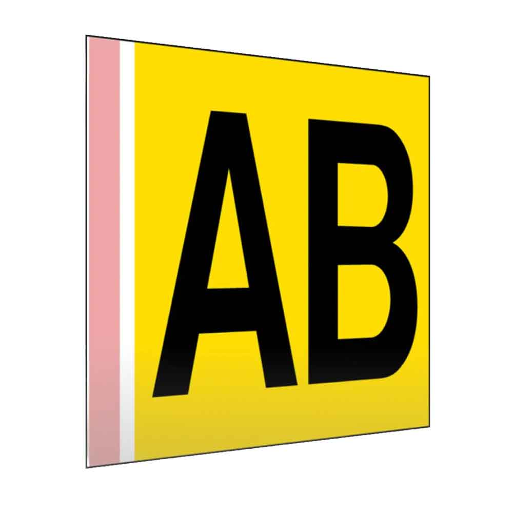 Regal- und Gangschild gerade - mit Klebestreifen - in vielen Größen - einseitiger oder beidseitiger Druck