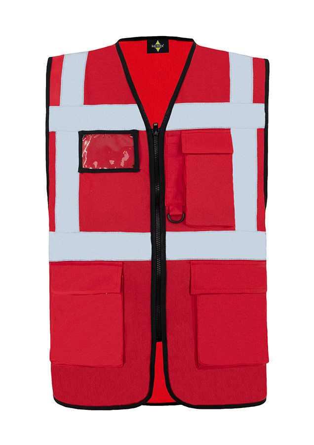 Korntex® Comfort Warnweste „Hamburg“ - Multifunktional - Weiß - M