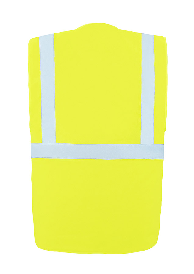 Korntex® Gefütterte Warnweste Comfort-Fit „Wismar“ - Schwarz - XL