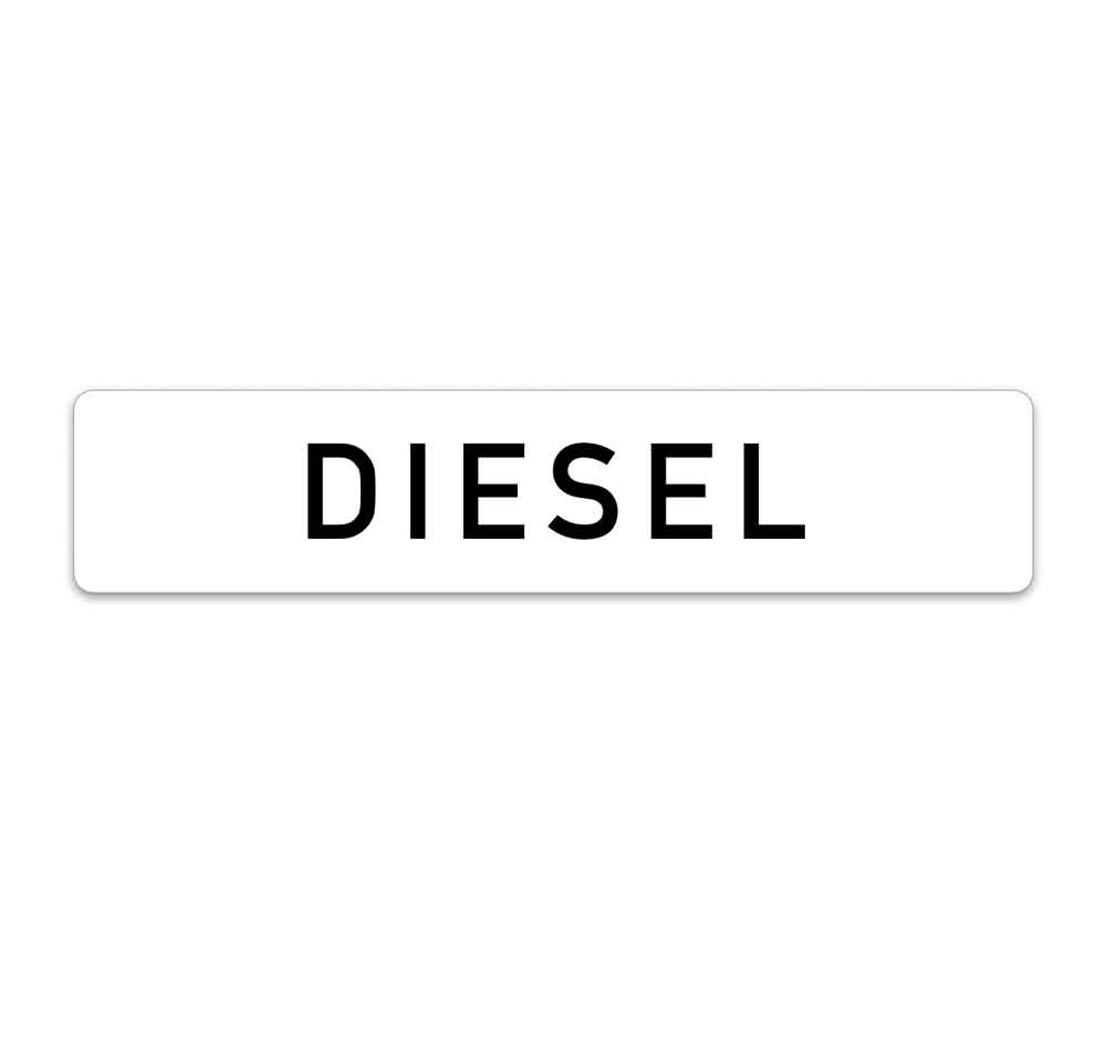 10-50-050-0-00-05-002-diesel-werbeschild-640741 Kennzeichen-Werbeschilder - mit verschiedenen Texten