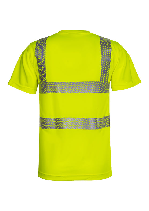 Korntex® Hi-Vis T-Shirt „Alhambra“ - Broken Reflex - Signal-Gelb - 5XL