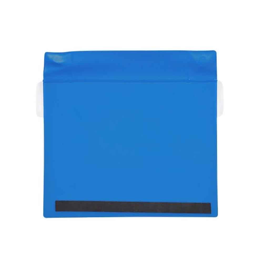 Neodym-Magnettaschen - plus 1 Magnetstreifen - Regenschutzklappe - DIN A5 quer - 4 Farben