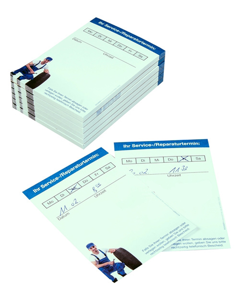 20-10-115-0-00-01-002-terminzettel-kundendienst-servicetermine-a04f68 Terminzettel - "Service-Reparatur" - DIN A7