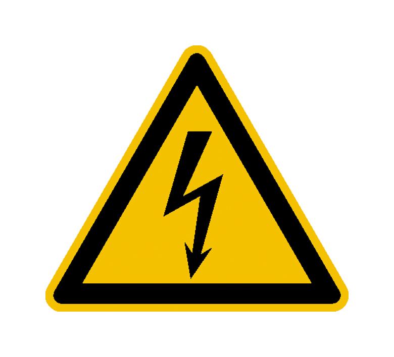 Warnschild - Warnung vor elektrischer Spannung