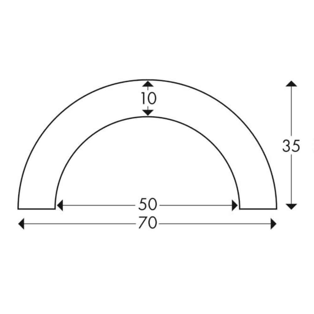 Knuffi Rohrschutzprofil Typ R50 - für Rohr ø 40-60 mm - selbstklebend - 1,0 Meter - 3 Farben Knuffi Rohrschutzprofil Typ R50 - für Rohr ø 40-60 mm - selbstklebend - 1,0 Meter - 3 Farben