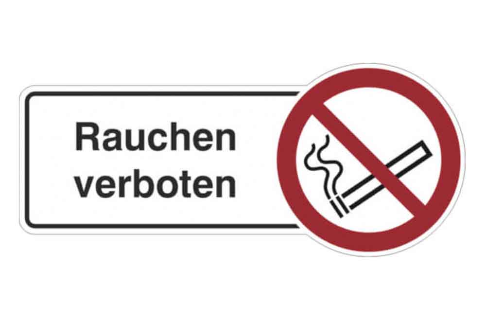 Rondenschild - Rauchen verboten - in 3 Ausführungen Rondenschild - Rauchen verboten - in 3 Ausführungen