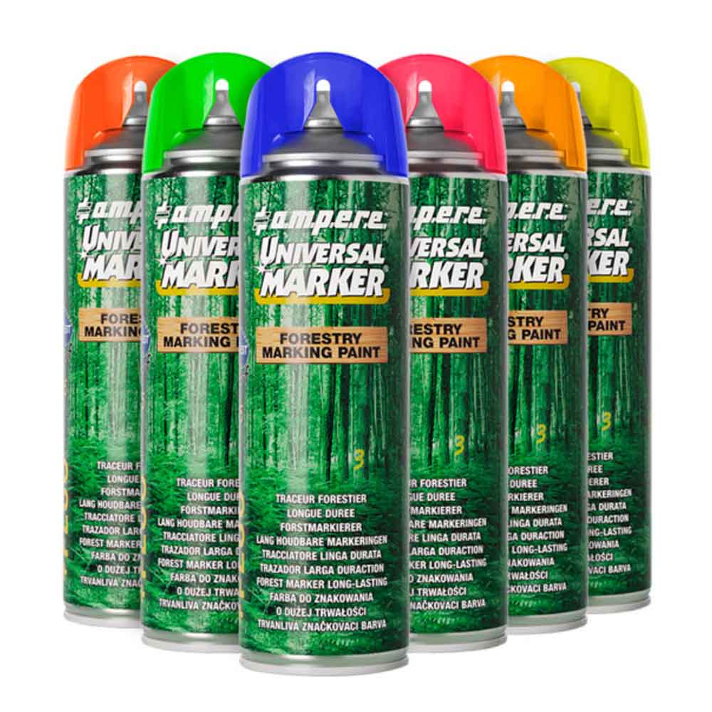Forstmarkierer Universalspray fluoreszierend - intensive Leuchtwirkung - hohe Deckkraft - kurze Trockenzeit
