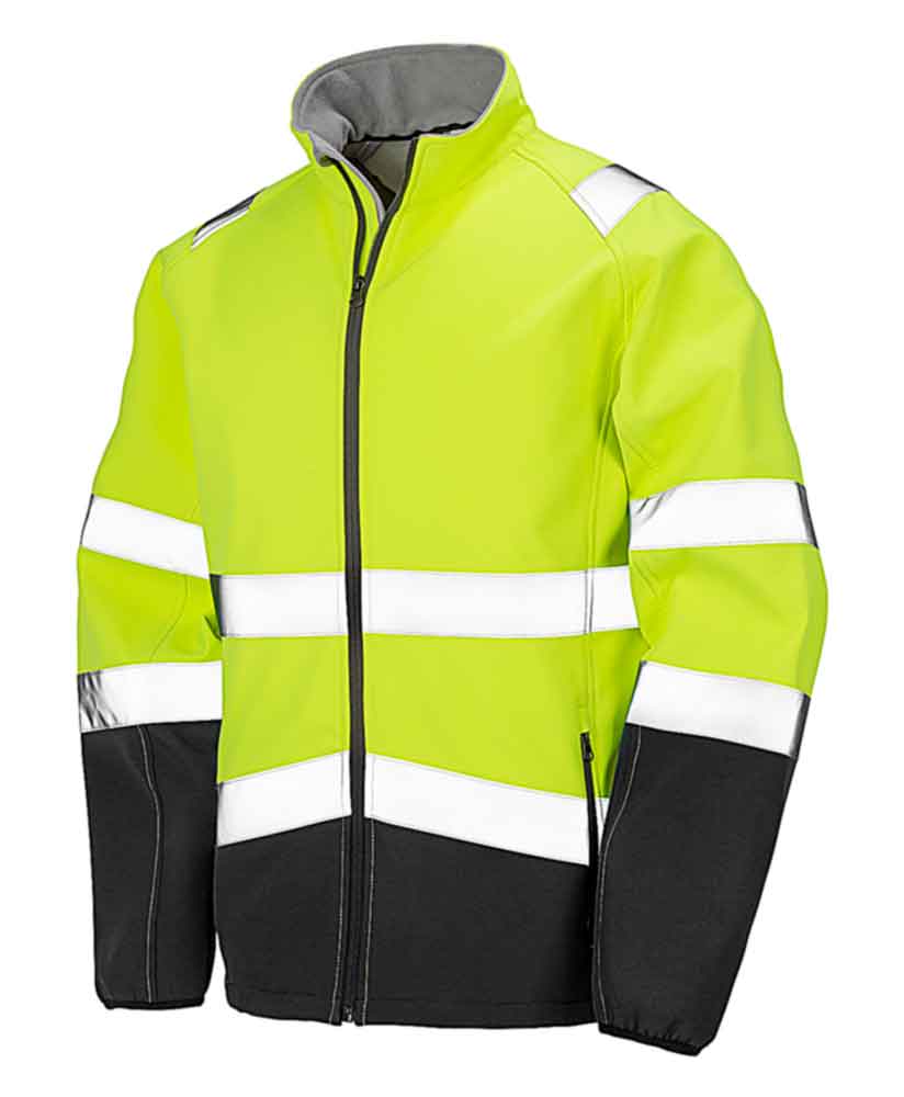 Sicherheits-Softshell-Jacke - reflektierend - 2 Farben