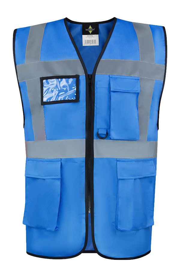 Korntex® Comfort Warnweste „Hamburg“ - Multifunktional - Weiß - M