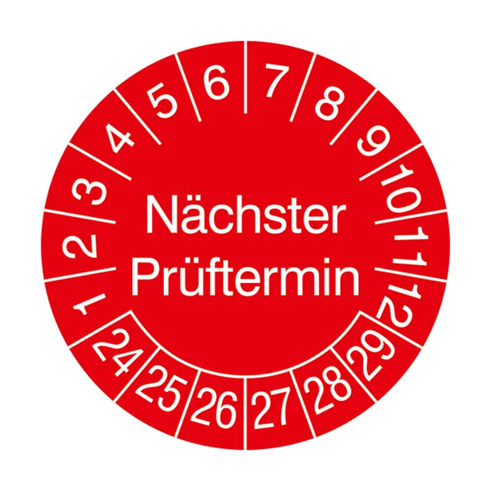 38-18-030-2-00-24-056-naechster-prueftermin-24-29-e3ed6e Prüfplakette auf Bogen - in Jahresfarbe und Schutzlackierung - Nächster Prüftermin