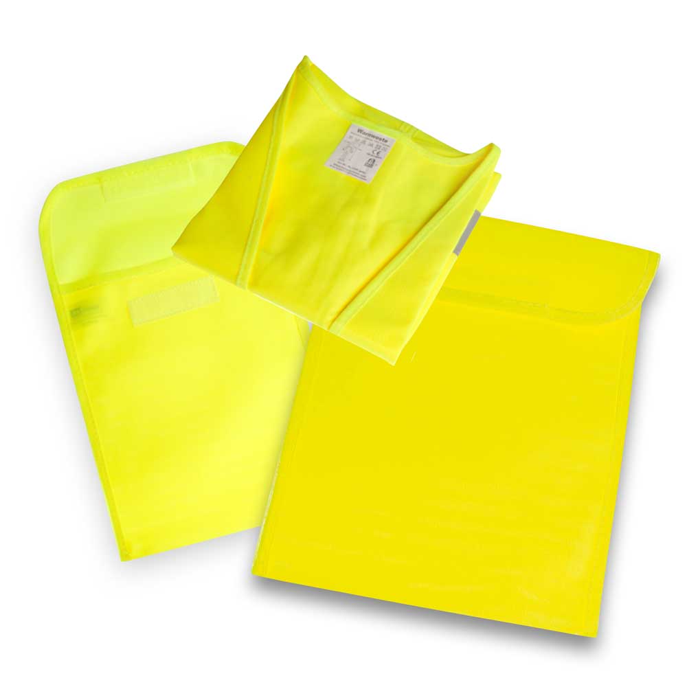 61-50-001-0-00-01-020-warnweste-gelb-1er-set-offen-ohne-werbedruck-93c027 KFZ-Warnwesten-Set - VIP 1er - 2 Farben