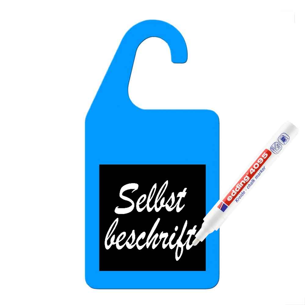Leitzahlhänger - Modell 2 - Sign 1 - 1-seitig mit Kreide- oder Whiteboardfolie - zur Selbstbeschriftung - 8 Farben
