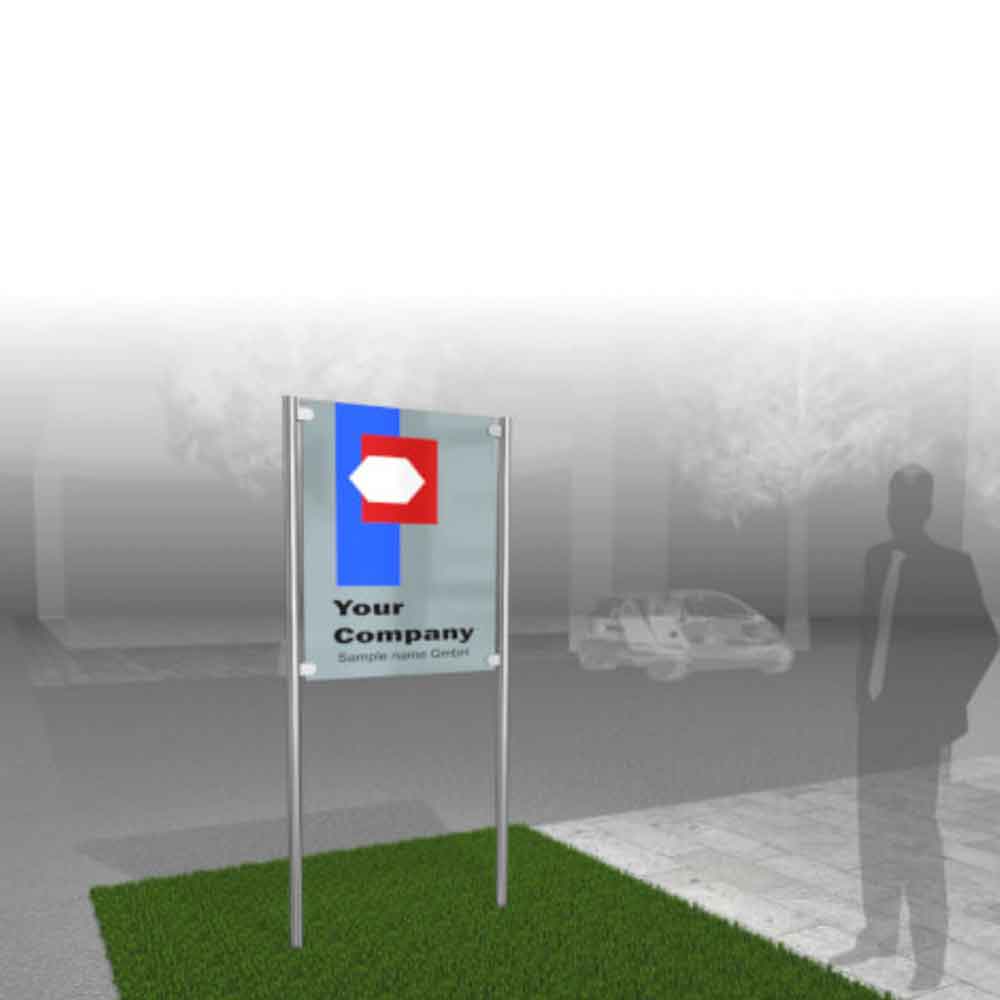 MyTube Edelstahl-Rundrohrsystem - für Schilder zum Aufschrauben und Einbetonieren - in 8 Ausführungen MyTube Edelstahl-Rundrohrsystem - für Schilder zum Aufschrauben und Einbetonieren - in 8 Ausführungen