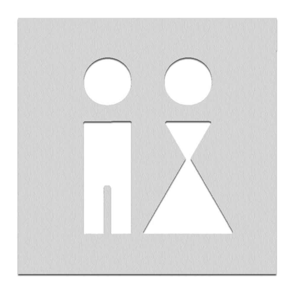 PHOS Türschild aus Edelstahl - verschiedene Symbole - selbstklebend PHOS Türschild aus Edelstahl - verschiedene Symbole - selbstklebend
