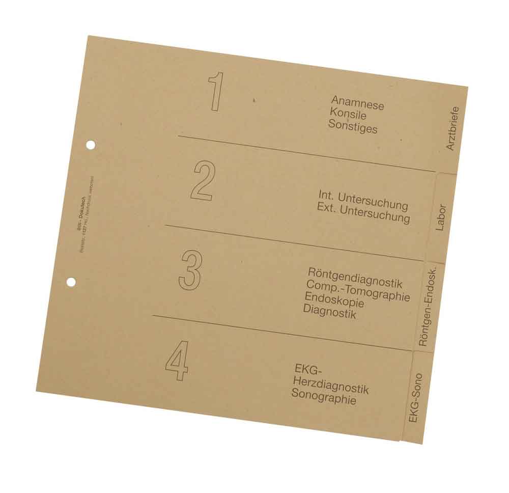 Papier-Registersatz - in 3 Ausführungen Papier-Registersatz - in 3 Ausführungen