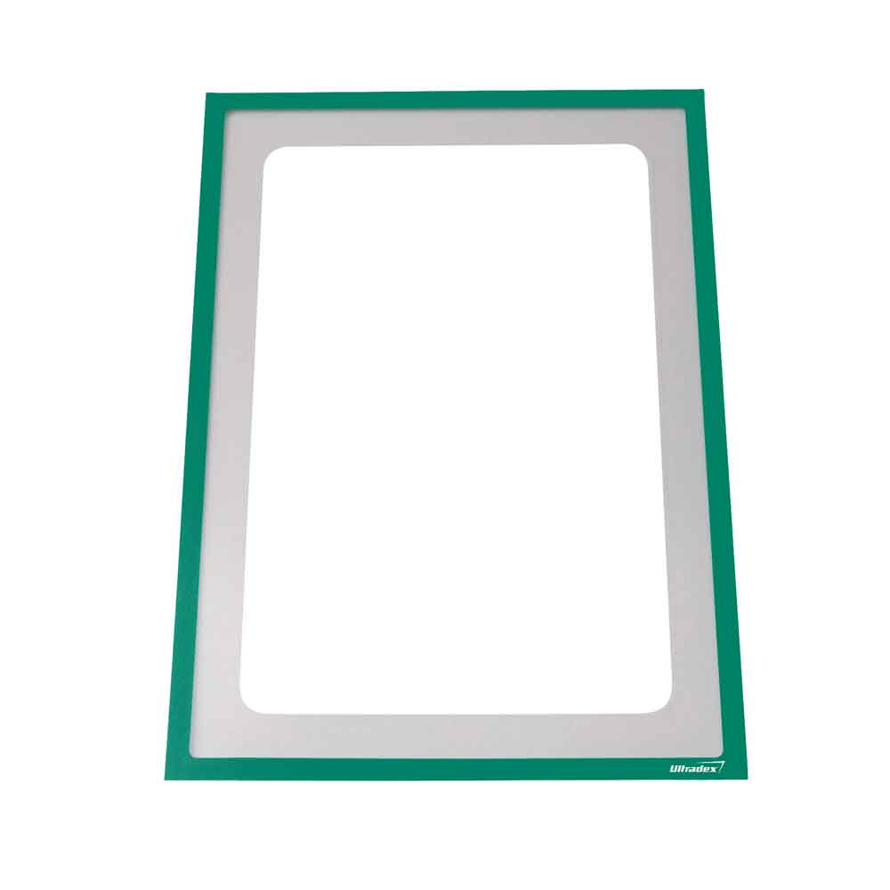 30-10-155-4-00-11-060-info-taschen-magnetisch-haftend-gruen-c6bb28 Info-Taschen selbstklebend - Ausschnitt zum Schreiben - in 10 Farben