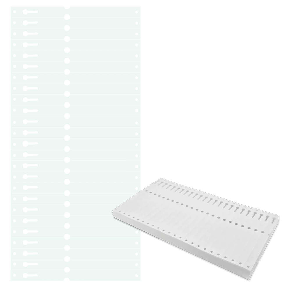 Tyvek®-Schlaufen-Etiketten - Format 160 x 12,7 mm - 6 Farben