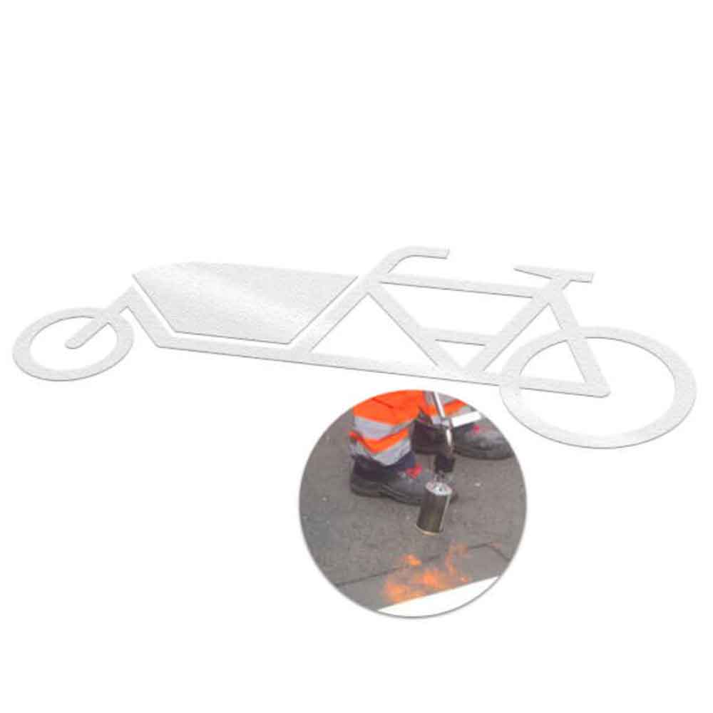Lastenrad links - Premark thermoplastische Bodenmarkierung - in 4 Größen Lastenrad links - Premark thermoplastische Bodenmarkierung - in 4 Größen