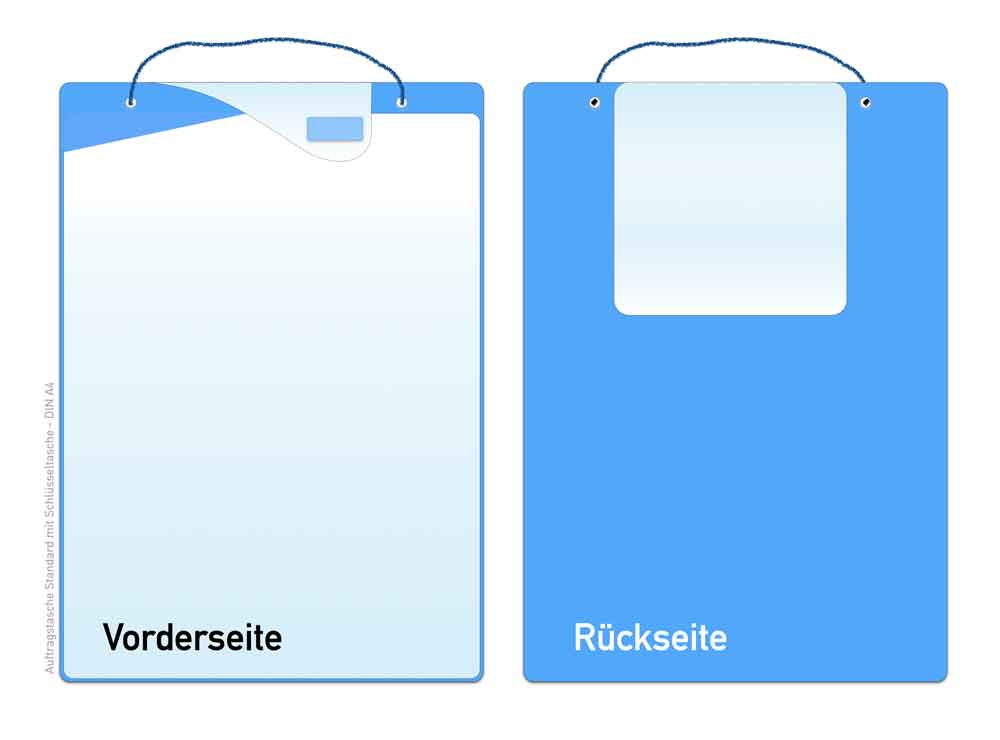 Auftragsschutztasche "Standard" - für DIN A4 - Klettverschluss