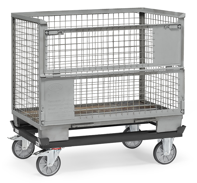 Paletten-Fahrgestell GREY EDITION - TPE-Bereifung - Tragkraft 750 kg