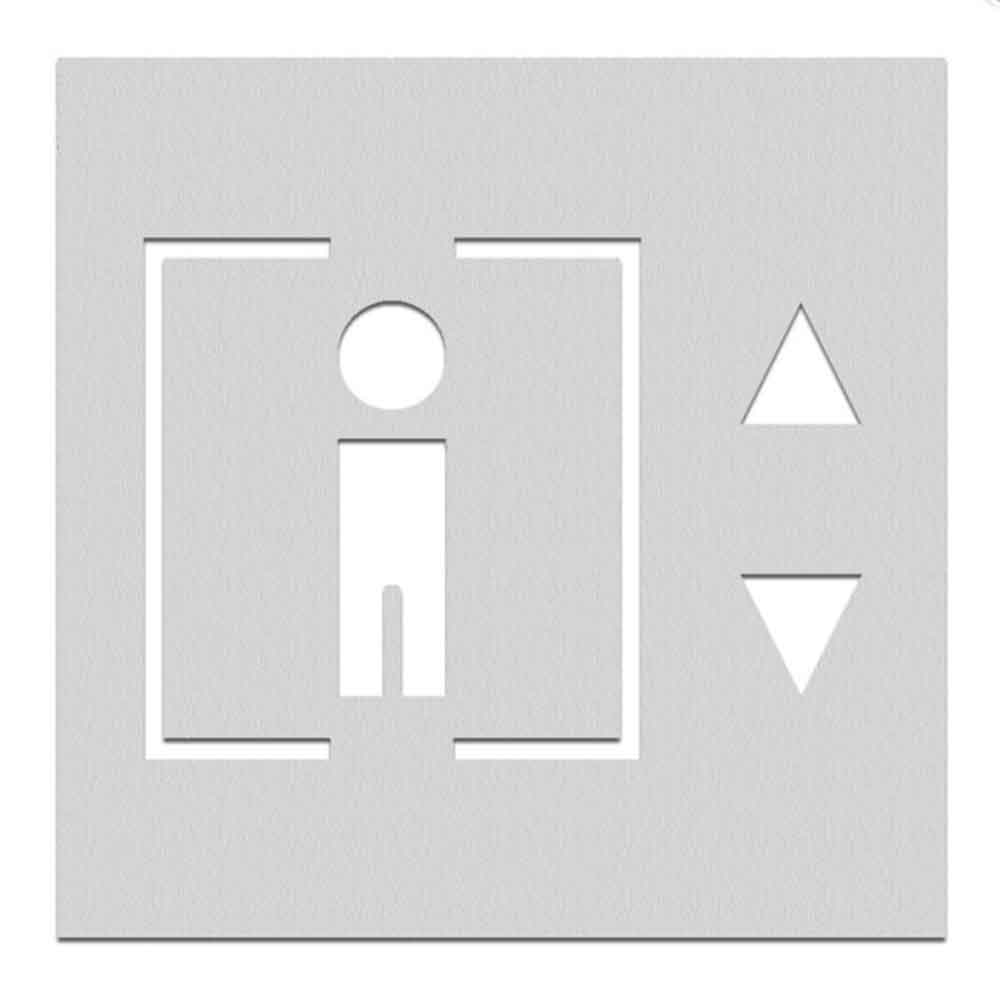 PHOS Türschild aus Edelstahl - verschiedene Symbole - selbstklebend PHOS Türschild aus Edelstahl - verschiedene Symbole - selbstklebend