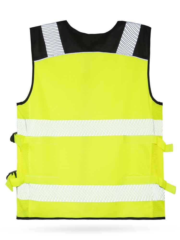 Korntex® Hi-Vis Mesh Motorradweste „Naxos“ - Farbe Signal-Gelb