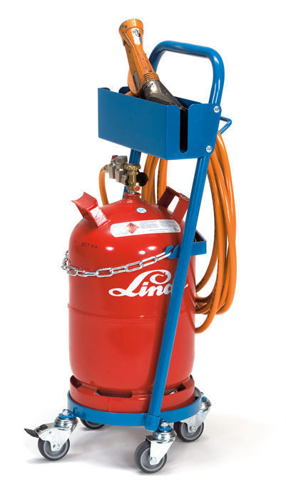 51161_fetra_Stahlflaschenroller_live-d98e38 Stahlflaschen-Roller - für 1 Propangasflasche 11 kg - in 2 Ausführungen - Sicherungskette