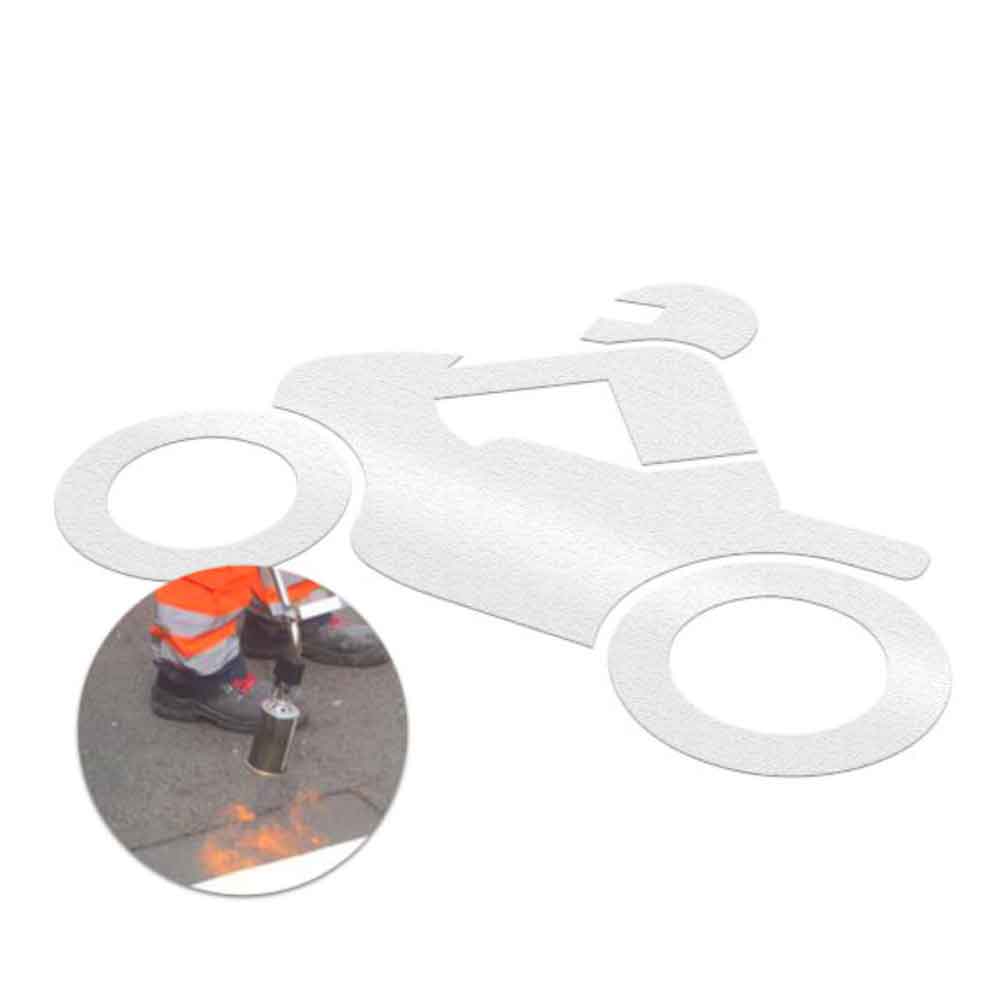 PREMARK® Motorrad - thermoplastische Bodenmarkierung - in 2 Breiten PREMARK® Motorrad - thermoplastische Bodenmarkierung - in 2 Breiten
