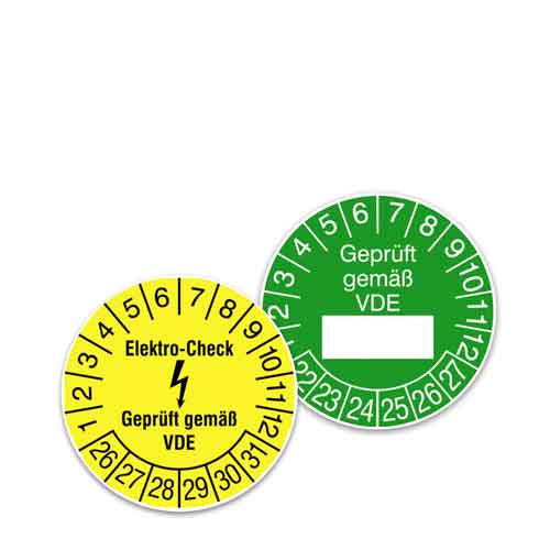 Elektro-Prüfplaketten