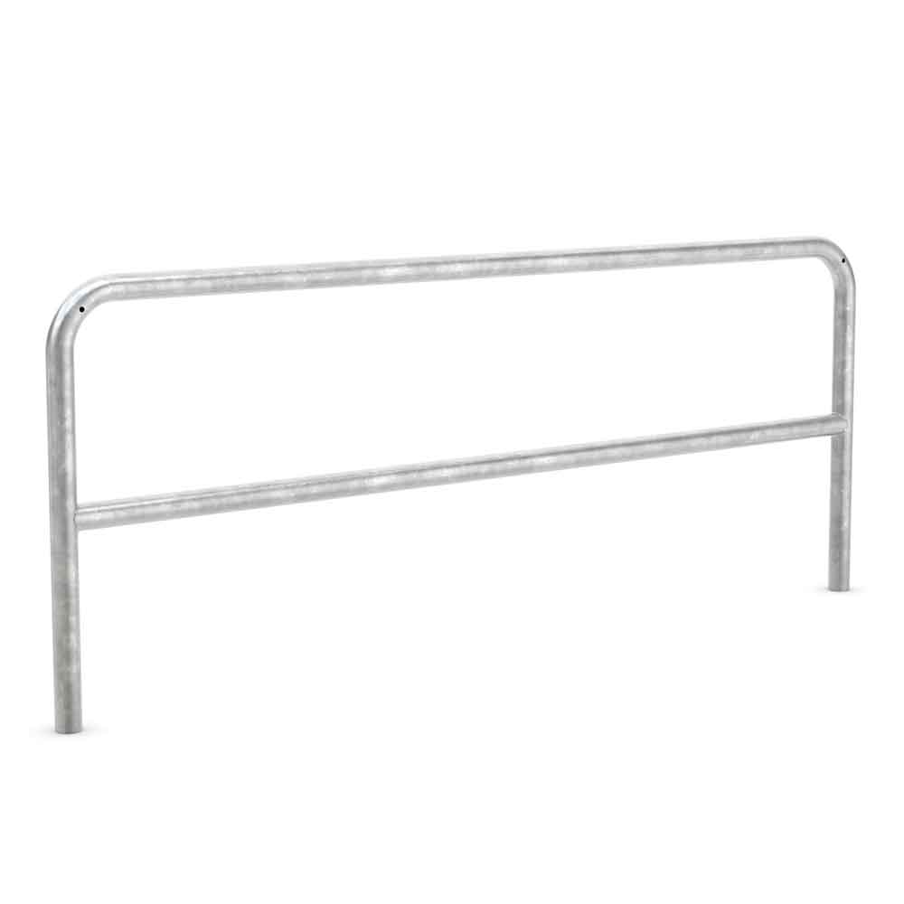 Fahrrad-Anlehnbügel 9200 - mit Knierohr - aus Stahl oder Edelstahl - zum Einbetonieren Fahrrad-Anlehnbügel 9200 - mit Knierohr - aus Stahl oder Edelstahl - zum Einbetonieren
