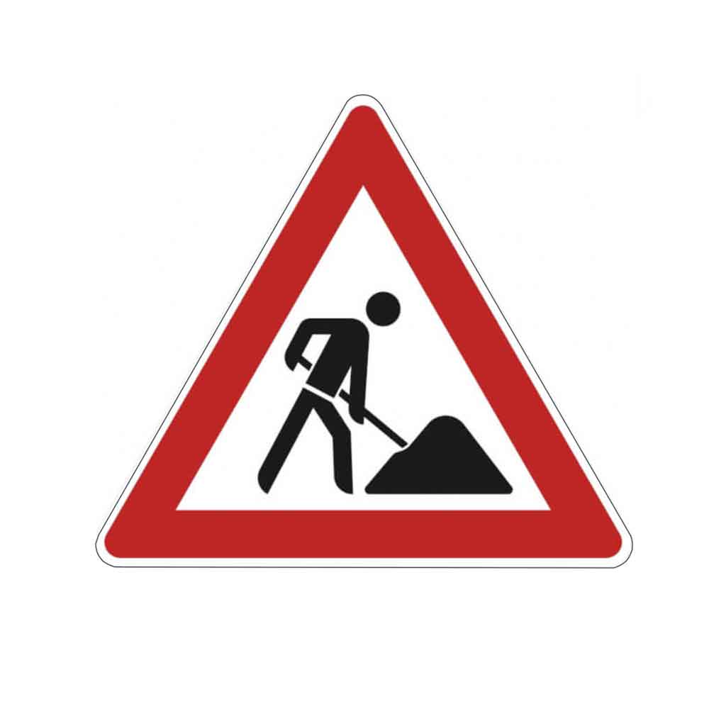 Verkehrsschild - Baustelle VZ: 123 Verkehrsschild - Baustelle VZ: 123