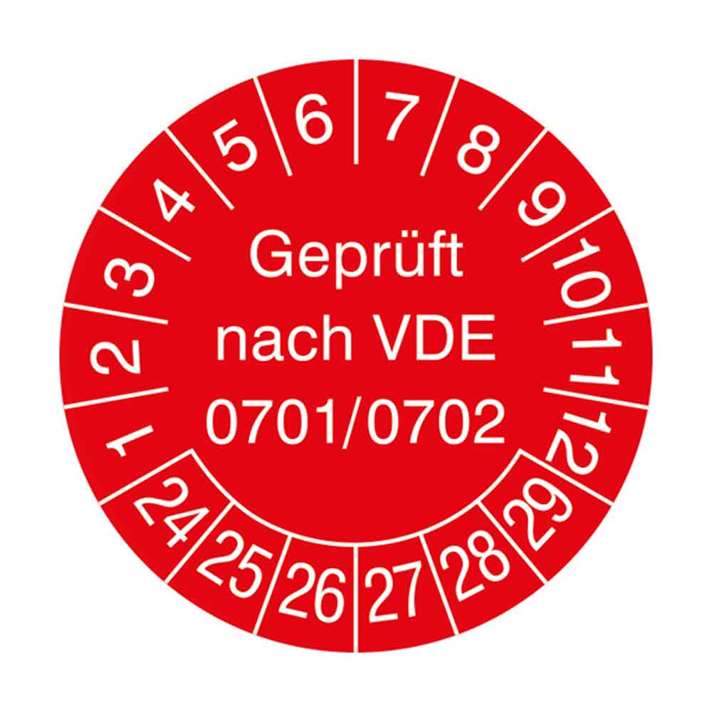 38-18-030-0-17-24-056-pruefplakette-vde-0701-0702-24-29-e3824c Prüfplakette auf Bogen - Geprüft nach VDE 0701/0702