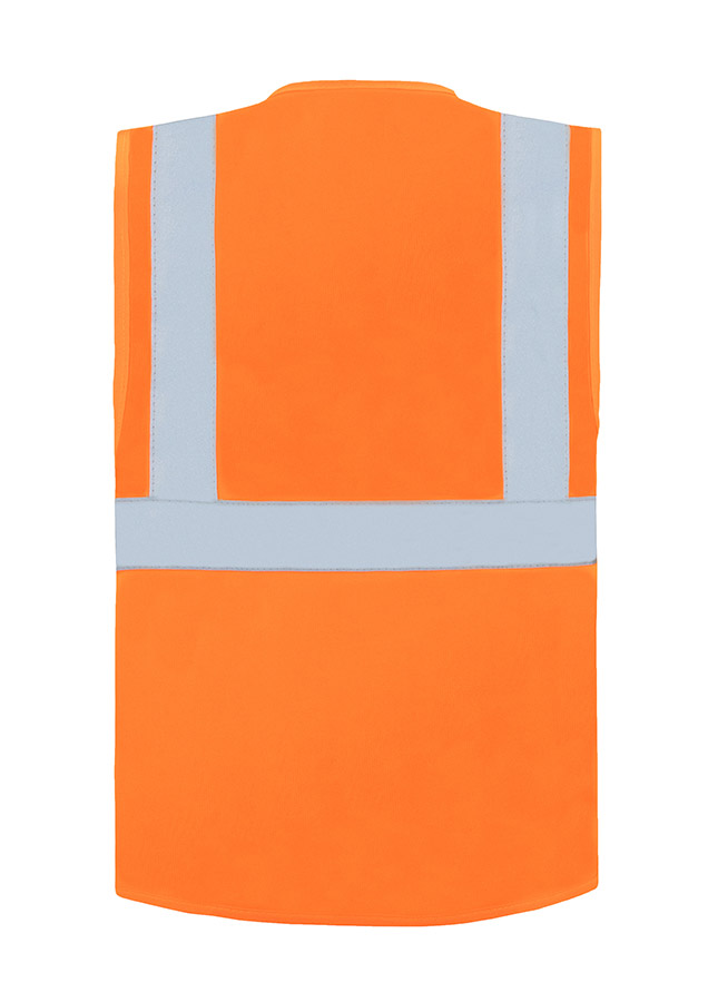Korntex® Warnweste „Berlin“ - Multifunktional mit Taschen - Waldgrün/Signal-Gelb - XXL