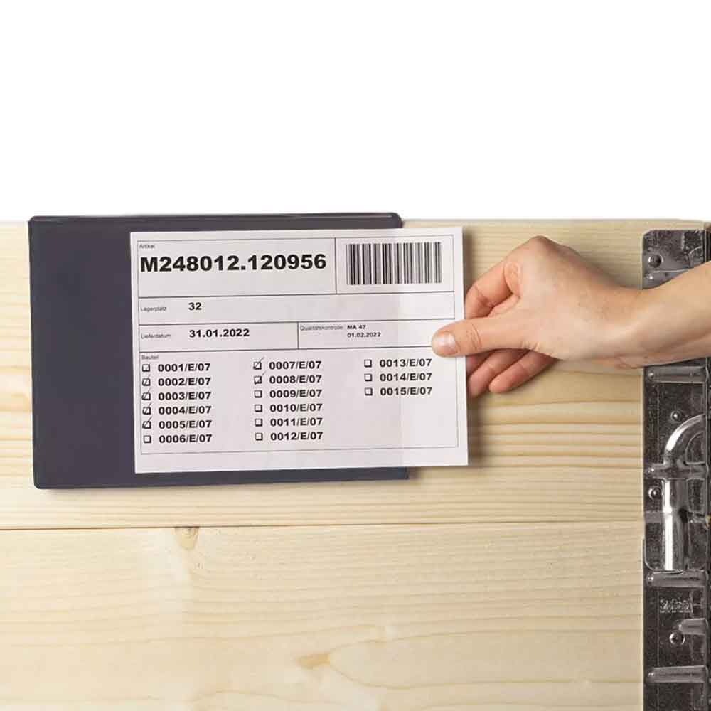 ECOLine Kennzeichnungstaschen für Aufsatzrahmen - aus Bio-PVC - in 2 Größen ECOLine Kennzeichnungstaschen für Aufsatzrahmen - aus Bio-PVC - in 2 Größen