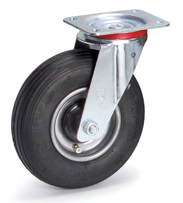 71505-beb2e6 Lenkrolle - Radgröße 220 x 70 mm - mit schwarzem Luftreifen - Tragkraft 150 kg