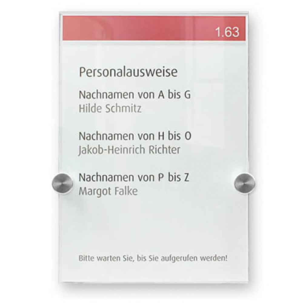 DURABLE CRYSTAL SIGN Türschild - mit zwei hochwertigen Acryglasscheiben - in 4 Größen DURABLE CRYSTAL SIGN Türschild - mit zwei hochwertigen Acryglasscheiben - in 4 Größen