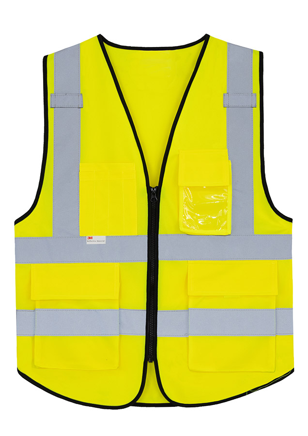 Korntex® Premium Warnweste „Munich“ - Multifunktional mit Taschen - Signal-Orange - XXL/3XL