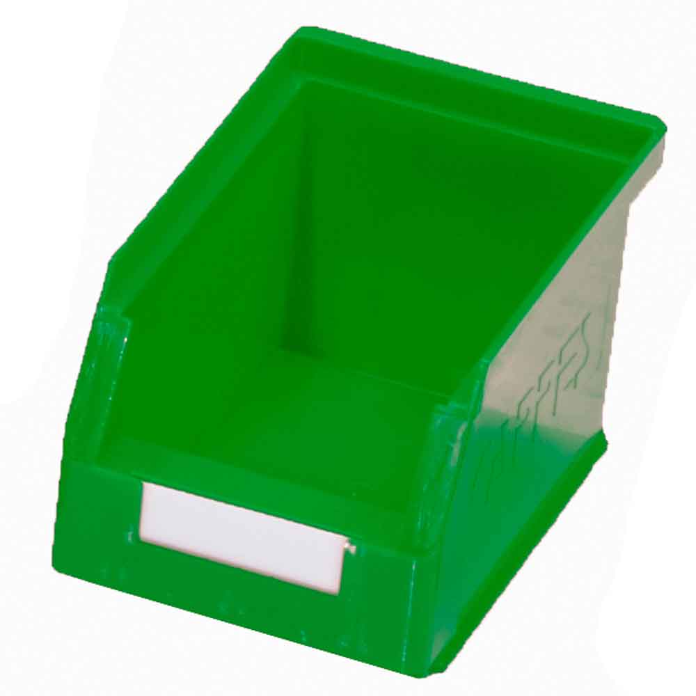 12-60-00-04-50-01-090-rasterplan-lagersichtkasten-gr-6-gruen-4385b8 RasterPlan® - Lagersichtkasten für Schlitzplatten - Größe 6 - 230 x 140 x 130 mm - 6 Farben