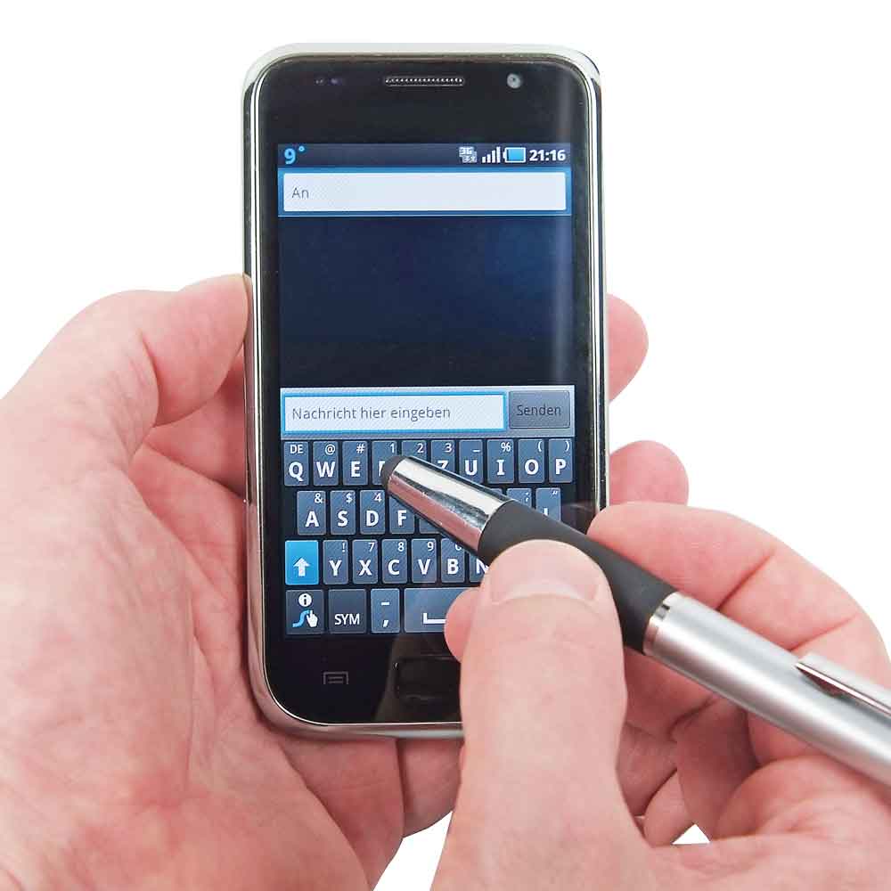 Druckkugelschreiber "TOUCH-PEN II" - Metallclip
