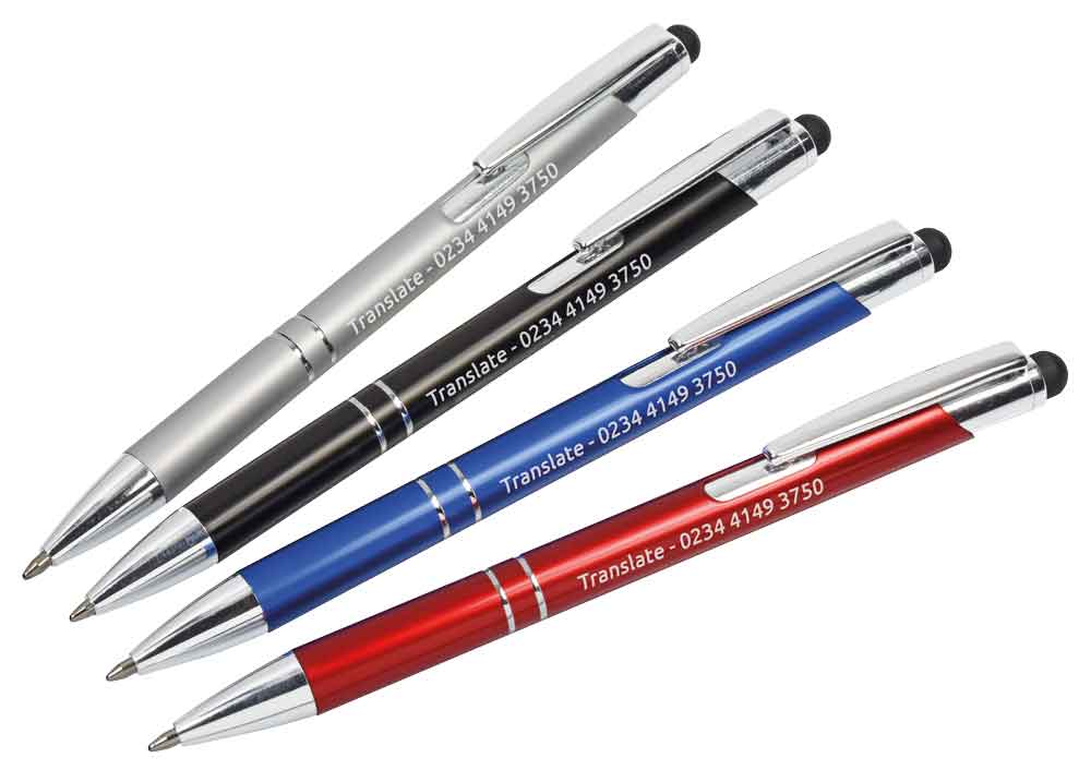 Metalldruckkugelschreiber "PORTO" - mit Touch-Pen Funktion