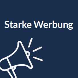 Starke Werbung auf dem Kennzeichenhalter ERUSTAR