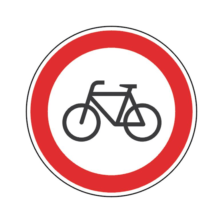 Verkehrszeichen - StVO - Verbot für Radfahrer - 2 Größen